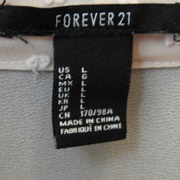 Forever 21 Pink Blouse in Large - Picture 5 of 6